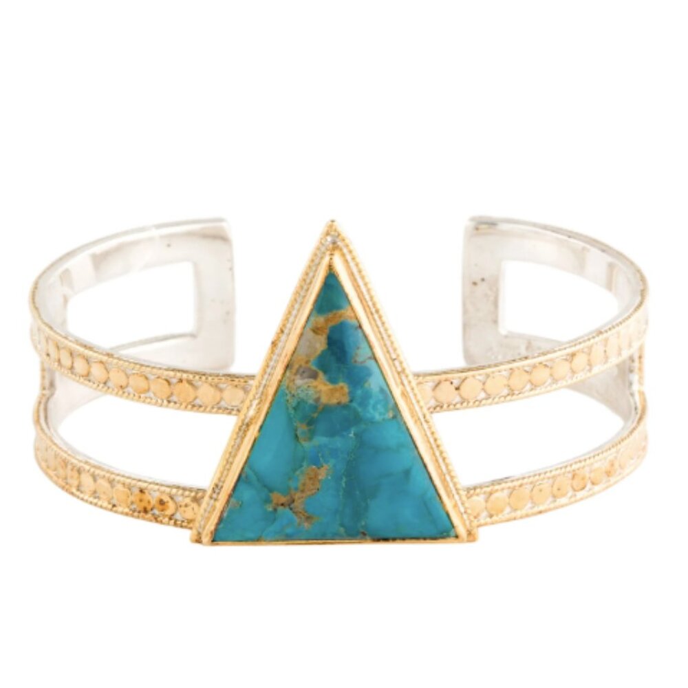 Anna Beck | 18K Yellow Gold-Plated Turquoise Cuff